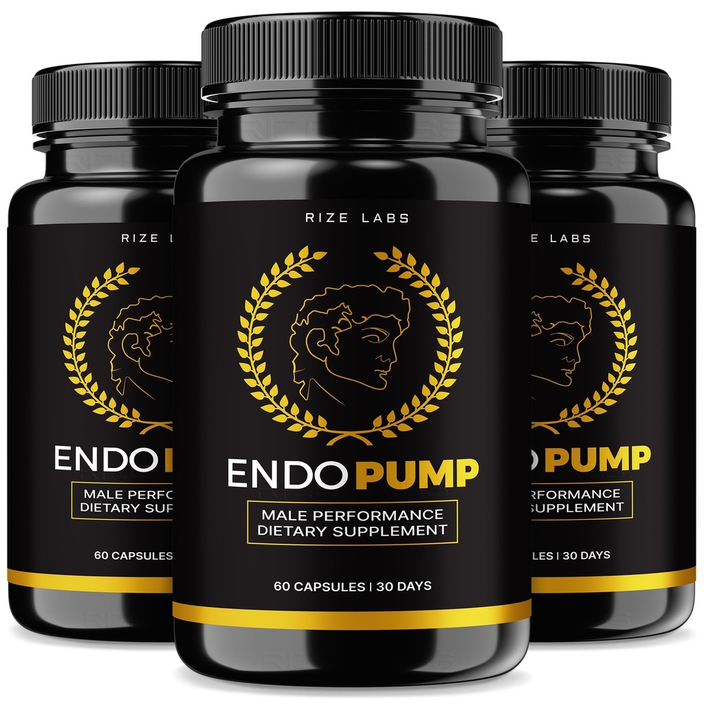 rize labs - EndoPump Capsules Support Supplement, Erweiterte Formel für männliche Leistung, bietet Energiepumpe und zusätzliche Stärke (180 Kapseln)
