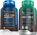 Herbtonics Apfel Apfel Apfel Apfelessig Kapseln Plus Keto BHB | Fat Burner & Weight Loss Supplement für Damen und Herren - Prostata Support Supplement für Männer Gesundheit | mit Saw Palmetto Beta Sitosterol