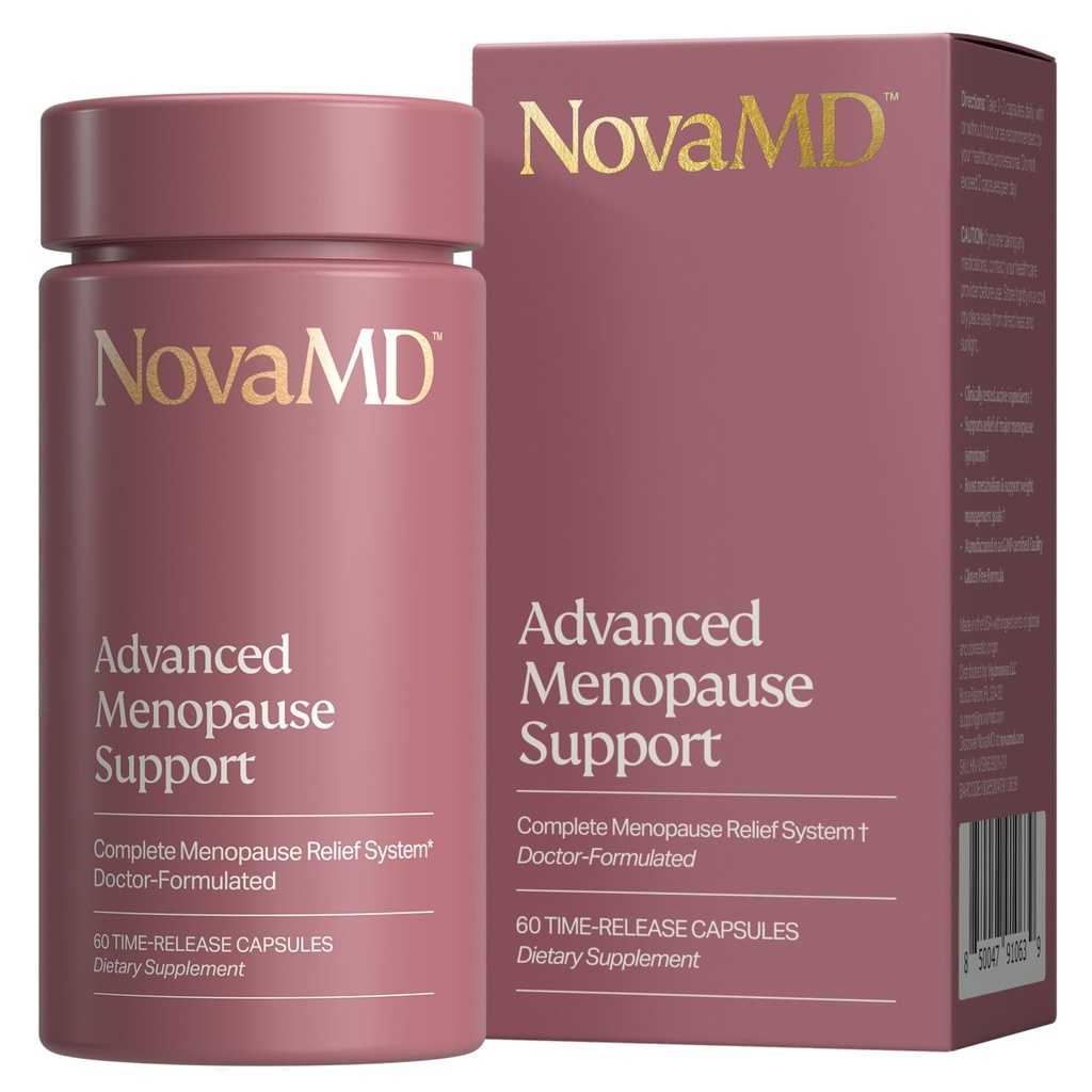 Klinisch bewährte Menopause Ergänzung für Gewichtsmanagement, Heiße Blitze, Nacht-Schwitze und Niedrigenergie | Komplette Multi-Symptom Menopause Ergänzung für Frauen