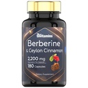 Berberine mit Ceylon Zimt: 2200 mg pro Kapsel - 180 Kapseln | Natürliche Berberine Ergänzung für Herz-Kreislauf- und Kreislaufsystem Gesundheit* | 6 Monate Versorgung | Made in the USA!