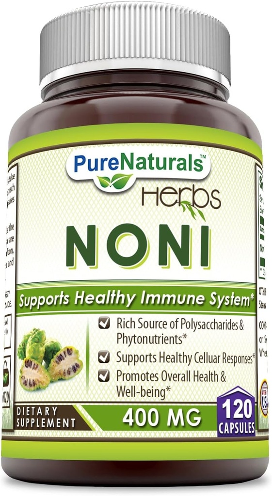 Pure Naturals Noni - 400mg Kapseln - 120 Kapseln
