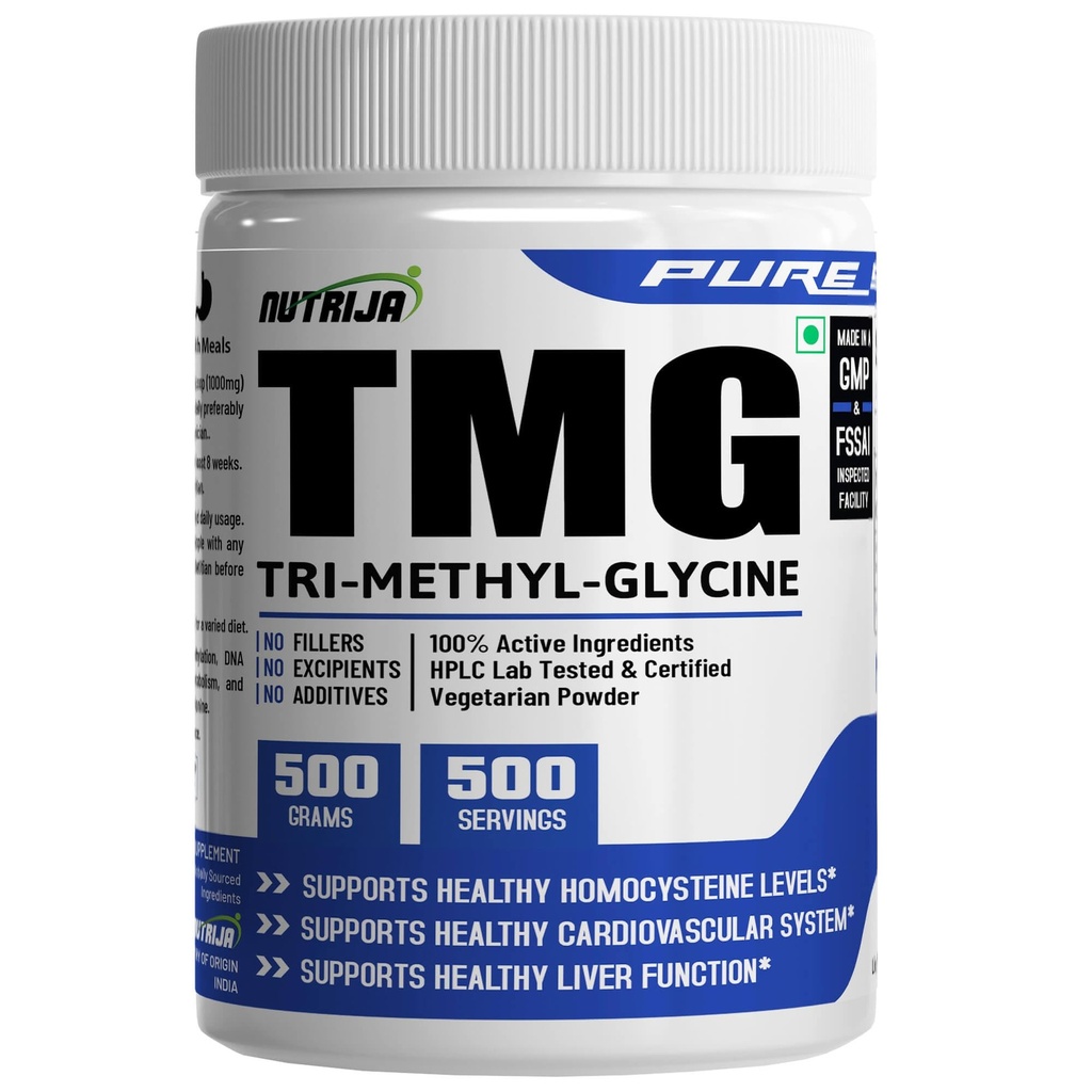 NutriJa-TRIMETHYLGLYCINE (TMG)(Betain Anhydrous) (500 Gramm)