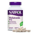 Natrol Melatonin 3 mg, supplément alimentaire pour le sommeil reposé, suppléments de sommeil pour adultes, 60 comprimés de mélatonine, 60 jours d'approvisionnement