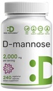 DEAL SUPPLEMENT D Mannose 500mg Kapseln (2.000mg pro Servieren), 240 Veggie Pillen – Fast Acting Water-Soluble Form – Extra Strength Urinary Tract (UTI) Health Support – Non-GMO, Vegan Friendly