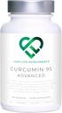 Curcumin 95 Advanced, 60 Kapseln, High Strength Curcumin (The Active Component of Turmeric) mit 95% Curcuminoids + BioPerine® (Black Pepper Extract), Vitamin D, Tomaten und Ginger Root, GMP genehmigt