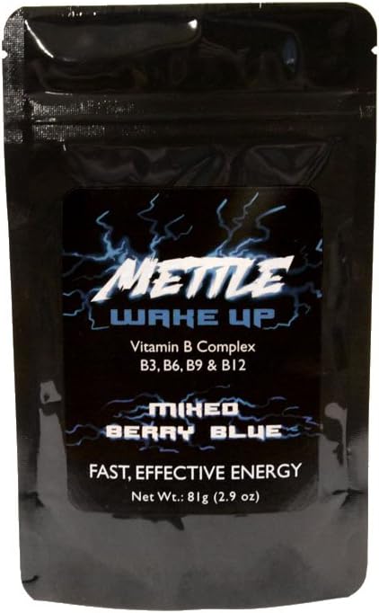 Energy Drink Powder - 100 Portionen | Sugar Free | 200mg Koffein - Mettle Energy Drink Mix (Mixed Berry Blue)