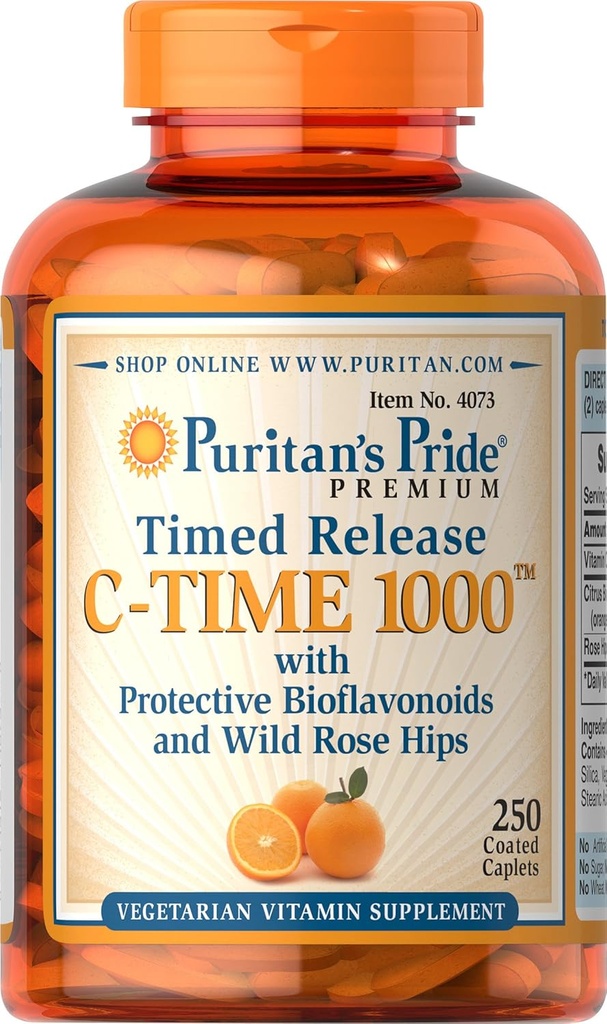 La fierté de Puritan vitamine C, 250 comte