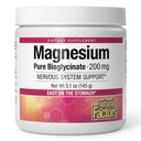 Natürliche Faktoren Magnesium-bisglycinat-Pulver - Ganzkörper-Gesundheitsunterstützungsergänzung - Natürliche Magnesium-Ergänzung unterstützt Knochenfestigkeit & Gesundheit - 5.1 oz (50 Servierungen)