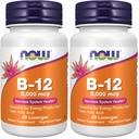 JETZT Ergänzungen, Vitamin B-12 5.000 mcg, mit Folsäure, Nervous System Health*, 60 Lozenges (Pack von 2)