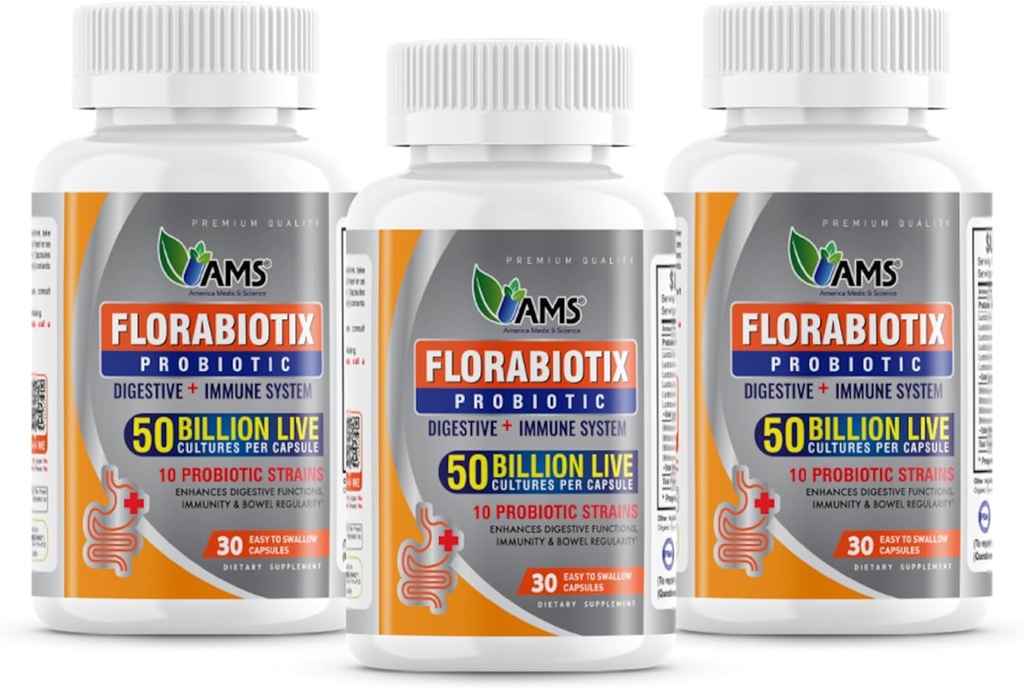 Amérique Médicament & Science Florabiotix Probiotique (90 capsules)