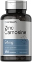 Horbäach Zink Carnosine Ergänzung | 84mg pro Kapsel | 150 Count | Non-GMO & Gluten Kostenlos