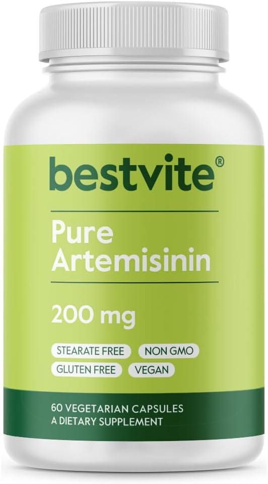 BESTVITE Artemisinin 200mg Pro Capsule (60 Vegetarische Kapseln) - No Stearates - No Flow Agents - Vegan - Non GMO - Gluten Free