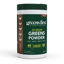 Greens First Original Greens Poudre - 49 Superfoods - Fruits et légumes biologiques - Prébiotiques, probiotiques et enzymes digestives - Smoothie antioxydant - Sans lait, végétalien, non-OGM (chocolat, 30 portions)