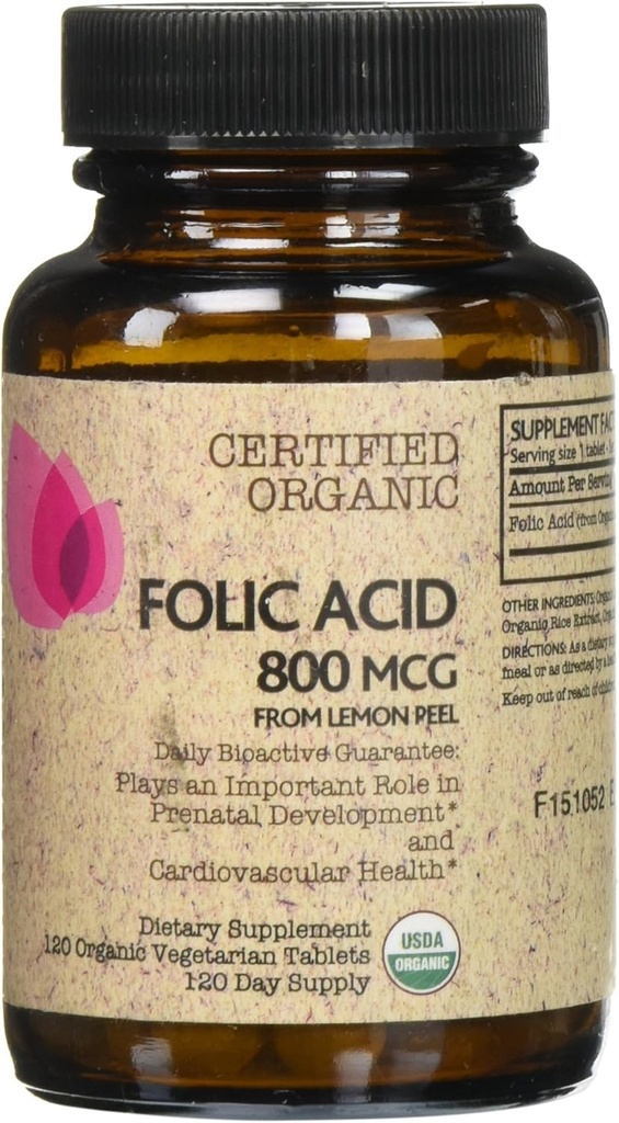 Futurebiotics Certified Organic Folic Acid - 120 Tabletten