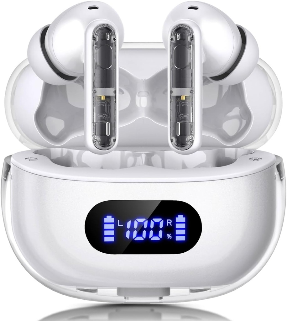 Wireless Earbuds P1 PRO, Kopfhörer Drahtlose Bluetooth Kopfhörer mit klaren Anruf Mics Ohr Buds, Komfortable Fit, IPX7 wasserdichtes Headset Lange Batterieleben, 30H Playtime für Sporttraining