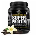 Fortifeye Super Neuseeland Gras Fed Whey Protein Vanille Flavor, 40 Servierungen, 2 Pack - Nicht-Denatured Organic Grass Fed Whey Protein Powder for Workout, Sports Nutrition & Improve Immune System