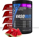 VASOBLITZ Award Gewinner Dual Nitric Oxid Pre Workout mit NO3T Arginin Nitrat,L-Citrulline, Betaine Anhydrous,Calcium Lactate,Koffein frei für Muskel Endurance(30 Servieren) (Watermelon)