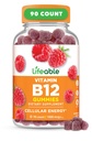 Lebensfähige Vitamin B12 Gummi für Erwachsene | 1000 mcg | Große Verkostung B12 Vitamine | Non-GMO, Vegan B12 | für Energie und Stoffwechsel Unterstützung | 90 Gummie