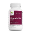 Terry Natürlich Vitamin D3 - Knochengesundheit & Knochenstärke Supplement - Nahrungsergänzungsmittel für Immunsystem & Gehirn Unterstützung - 5.000 IU Vitamin D Tabletten mit gemischtem Berry Flavor - 90 Kautabletten