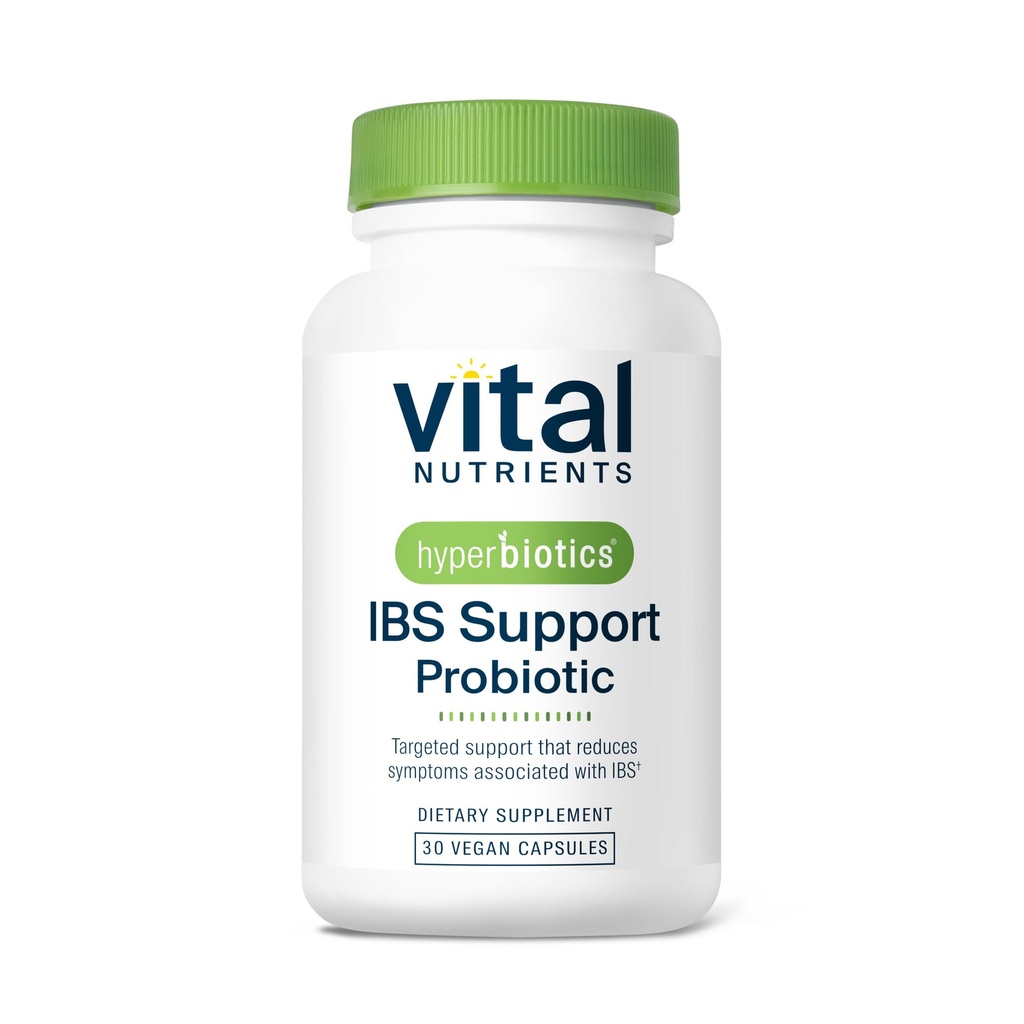 Hyperbiotics Vital Nährstoffe IBS Probiotic | Reduzieren Symptome von IBS* | Klinisch untersucht Vegan probiotisch für IBS Relief von Bloating, Gas, Durchfall, &amp; Bauchstörung* | 30 Kapseln