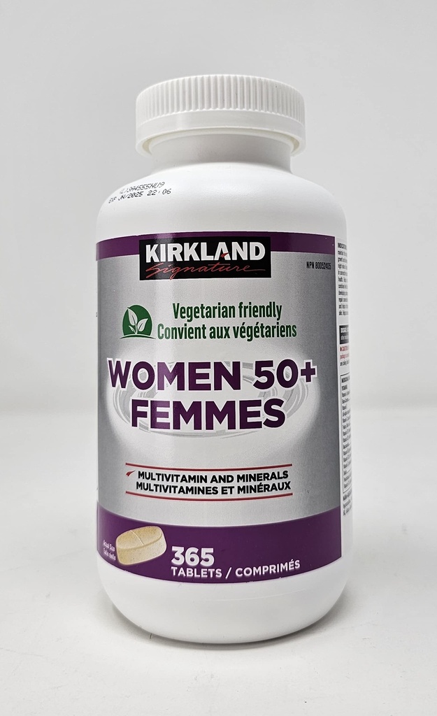 Kirkland Signature Femmes 50+ Multivitamine, 365 comprimés