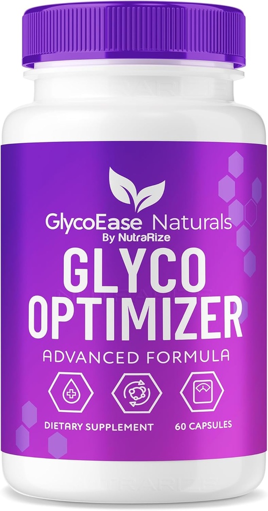 GlycoEase Glyco Optimizer - pilules GlycoEase, complément alimentaire tout naturel, Glycoeas Naturals, GlycoEase Reviews (60 capsules)