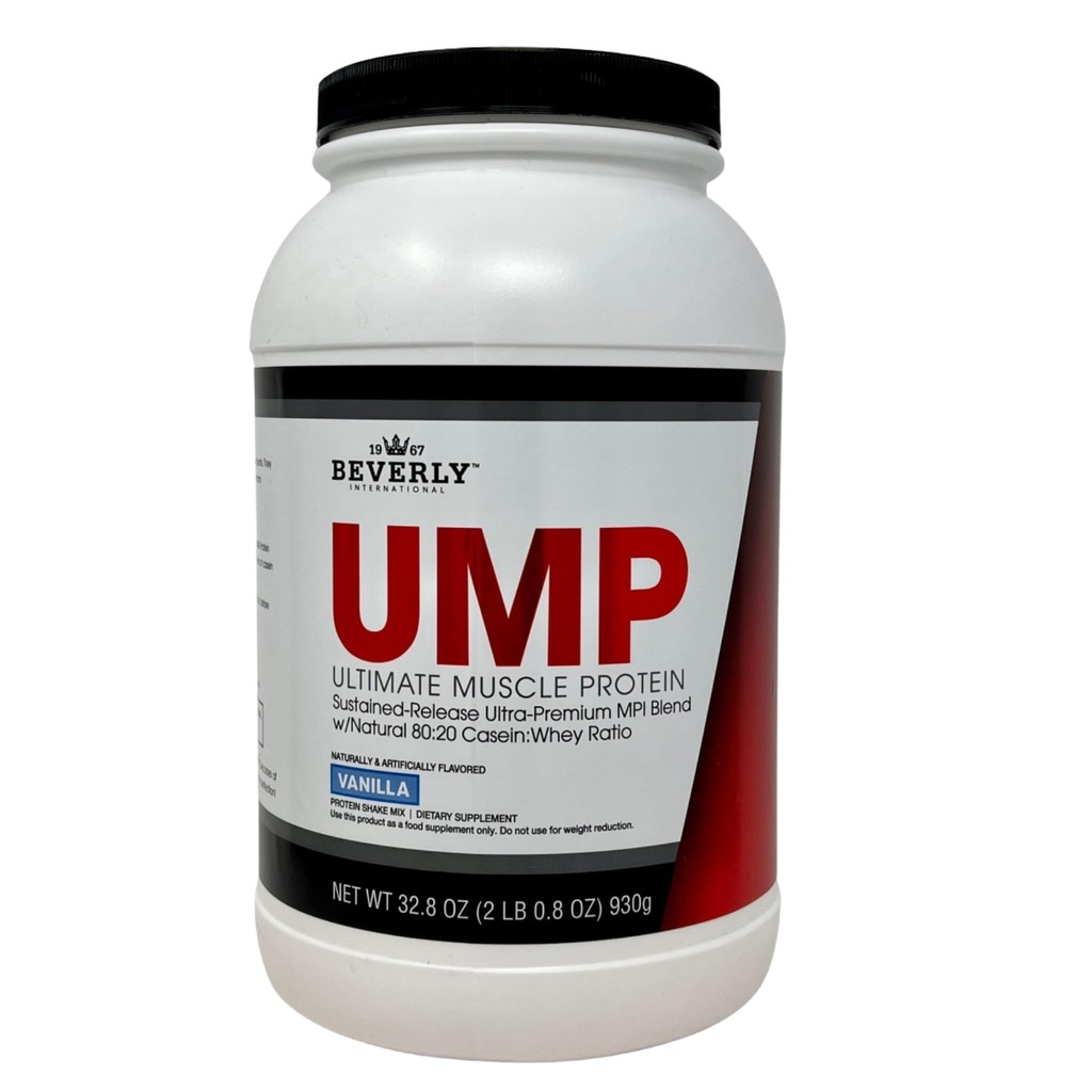 Beverly International UMP Protein Powder, Vanilla. Unique Whey-Casein Ratio baut Lean Muscle. Einfach zu digest. No Bloat. (32.8 oz) 2lb.8 oz