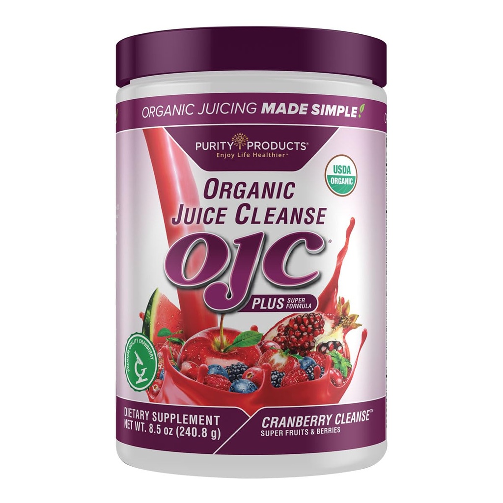 Nettoyage biologique certifié du jus - OJC Plus - Nettoyage des canneberges,8.49OZ/240,8g