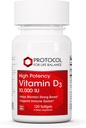 PROTOKOLL FÜR LIFE BALANCE Vitamin D3 10.000 IU - Immununterstützung Gesundheit Knochen und Zähne - 120 Softgels