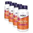 JETZT Ergänzungen, Methyl B-12 (Methylcobalamin) 10.000 mcg, Nervous System Health*, 60 Lozenges (Pack von 4)