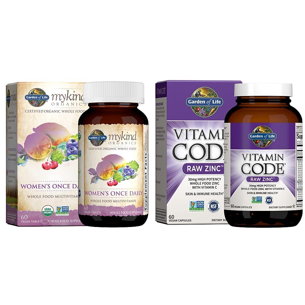 Jardin de la vie Ensemble de suppléments multivitamine et zinc (2 articles)