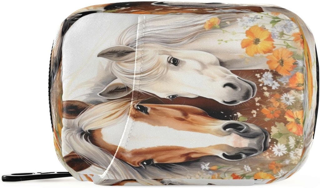 Horse Pill Organizer Case Portable Weekly Daily Pill Case Tasche Organizer mit Reißverschluss für Ergänzungen Medizin Travel Family Business