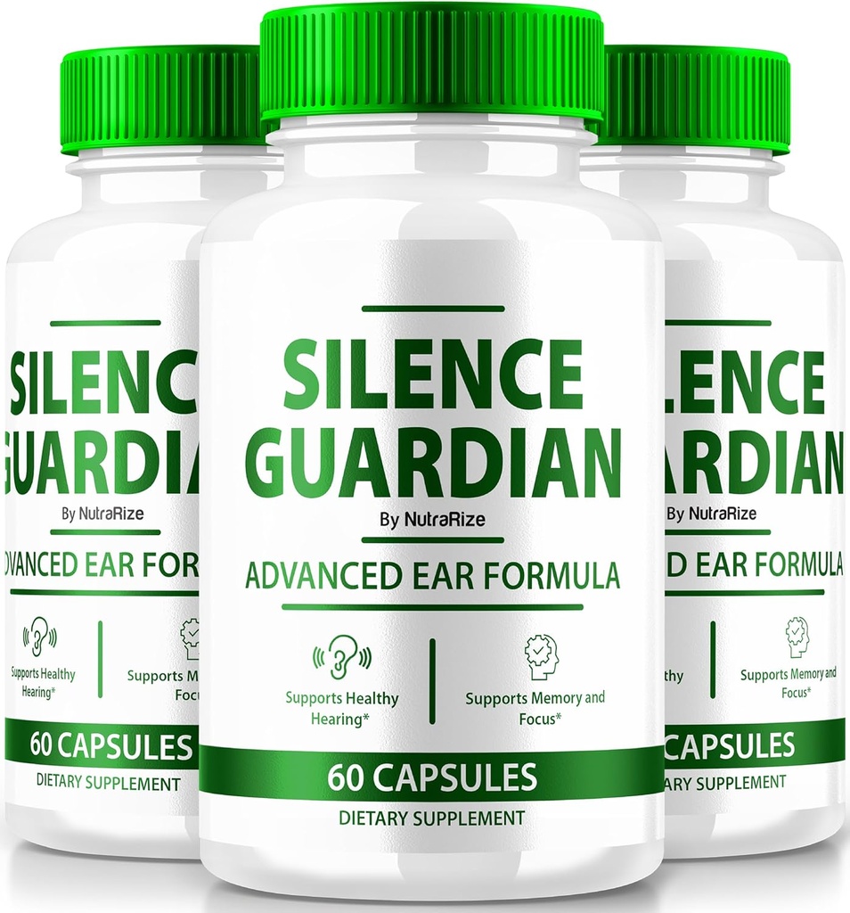 (3 Pack) Silence Guardian - Advanced Ear Formula, Offizielle Formel für 360-Hör-Unterstützung, Alle natürlichen Zutaten zu halten Auditory Health, SilenceGuardian Review (180 Kapseln)