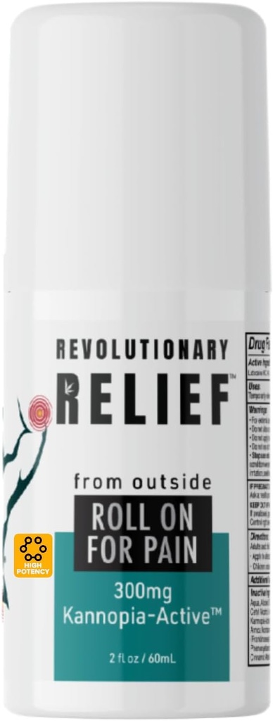 Instant Pain Relief Roll-On mit 4% Lidocaine・230400mg Hanf Extrakt (=300mg KannopiaActive)・Post Chirurgie & Injury Support・Arnica・Doctor empfohlen für Nerve・Joint・Sciatic Health