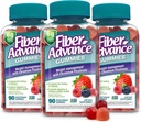 Fiber Advance Weight Management Gummis | 100% pflanzliche Faser für Verdauungs- und Gutgesundheit | Chromium Picolinat für Gewichtsmanagement Unterstützung (3-Pack)