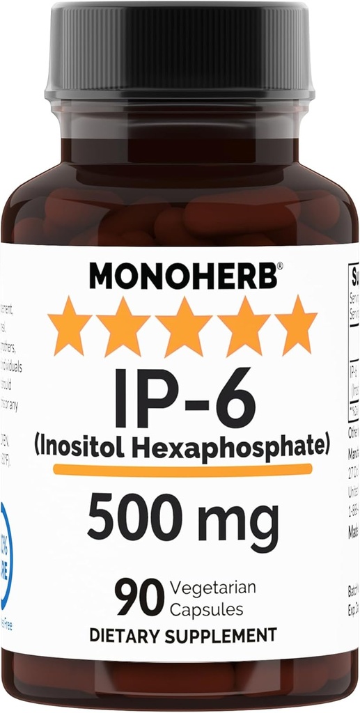 MONOHERB IP-6 Inositol Hexaphosphat 500 mg pro Kapsel - 90 Veg Kapseln