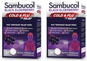 Sambucol Cold and Flu Relief Tablets - Homöopathic Cold Medicine, Nasal & Sinus Congestion Relief, Verwendung für Runny Nose, Coughing, Cold Remedy für Erwachsene - Black Elderberry, 30 Count, 2-Pack