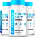 (3 Pack) Ketosyn Cleanse & Detox Capsules, Ketosyn Pillen für fortgeschrittene Gewichtsverlust, maximale Stärke Keto Blend Support Supplement, Keto Syn Interne Reinigung Pastillas Bewertungen (180 Kapseln)