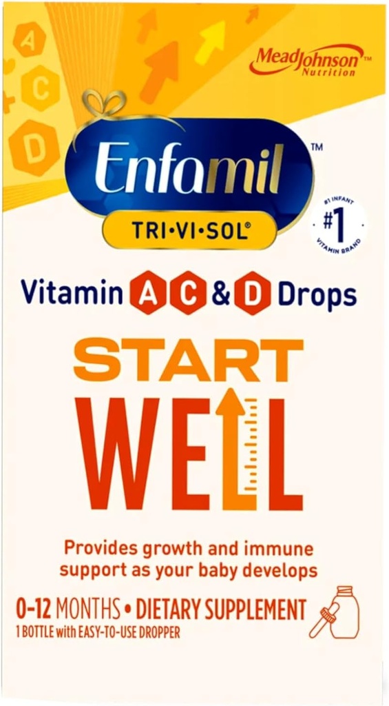 Enfamil Tri-Vi-Sol Vitamine A, D & C Ergänzung Tropfen für Infants, 50 mL