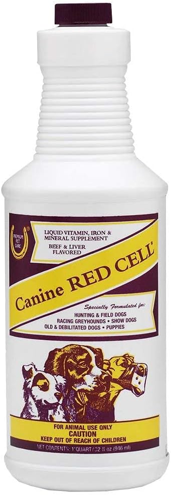 Canine Hund Red Cell Nahrungsergänzung Vitamine 32 fl oz