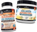 BioSchwartz Glucosamine Chondroitin MSM + Collagen Peptides Powder - Gesunde Knochen & Gelenkunterstützung - Fördert Flexibilität und unterstützt Knorpel