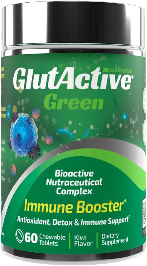 Vert 950mg=Support immunitaire=Glutathion= Antioxydant, détox, augmentation de l'immunité, énergie, renforcement et protection cellulaire=60 comprimés à croquer (60ct)