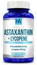 Astaxanthin und Lycopin Ergänzung | Lycopene 50mg Plus Astaxanthin 24mg Carotinoide Ergänzung für das Verbot Hautpflege Vision & Herz Gesundheit Unterstützung | Vegan & Non-GMO (100 Veggie Kapseln)