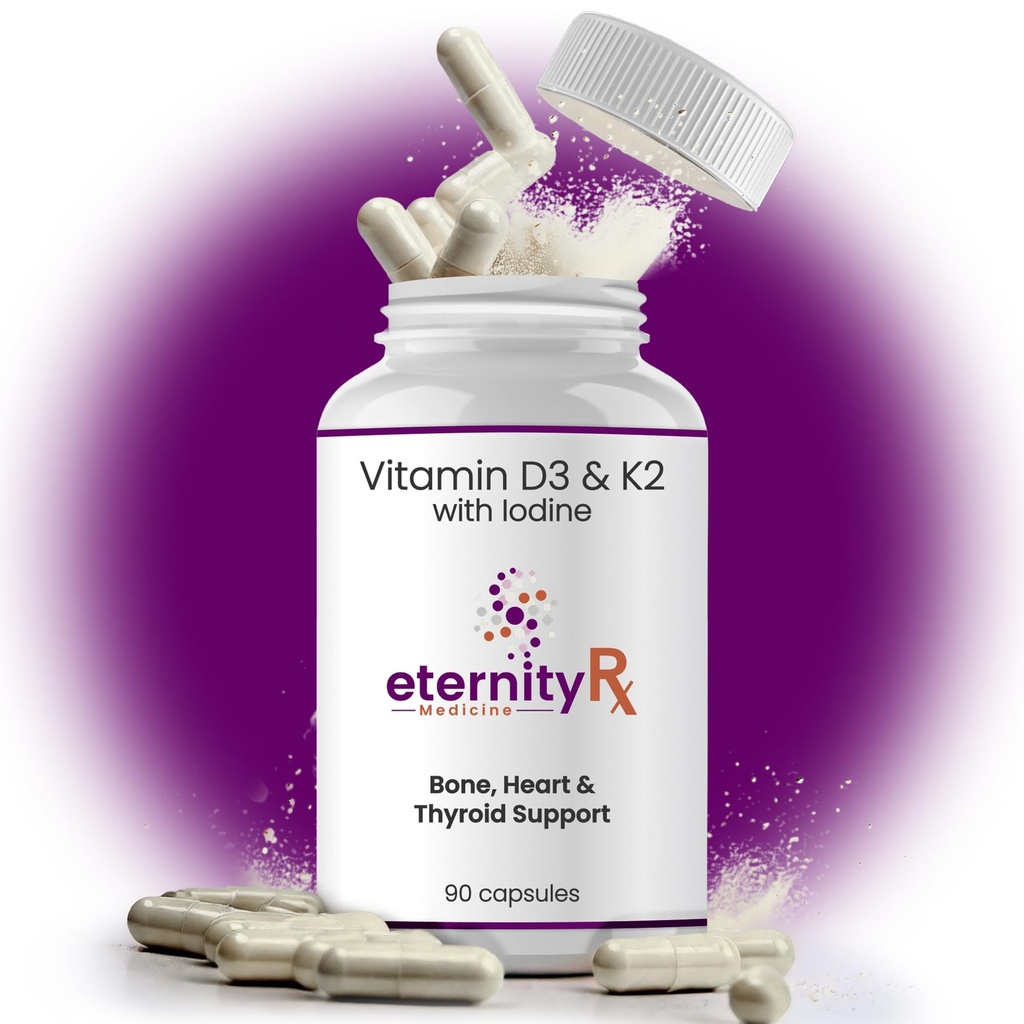 Vitamin D3 K2 5000 IU – Hohe Potenz D3 und K2 Beilage für Knochen, Herz- und Immununterstützung – Doctor Formuliert – 90 Easy-to-Swallow Capsules – Non-GMO, USA Made