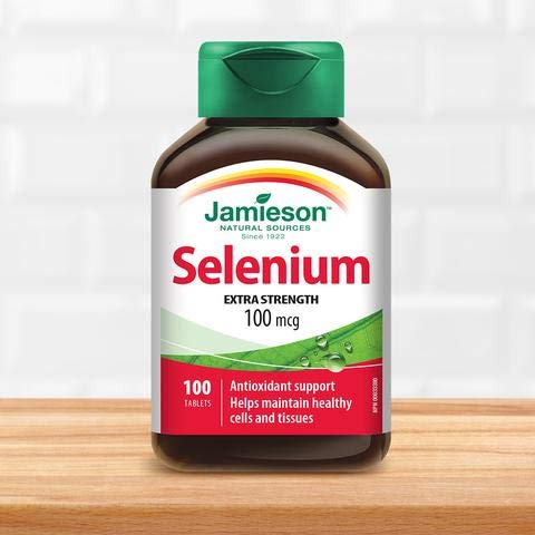 Jamieson Sélénium levure 100mcg, 100 comprimés