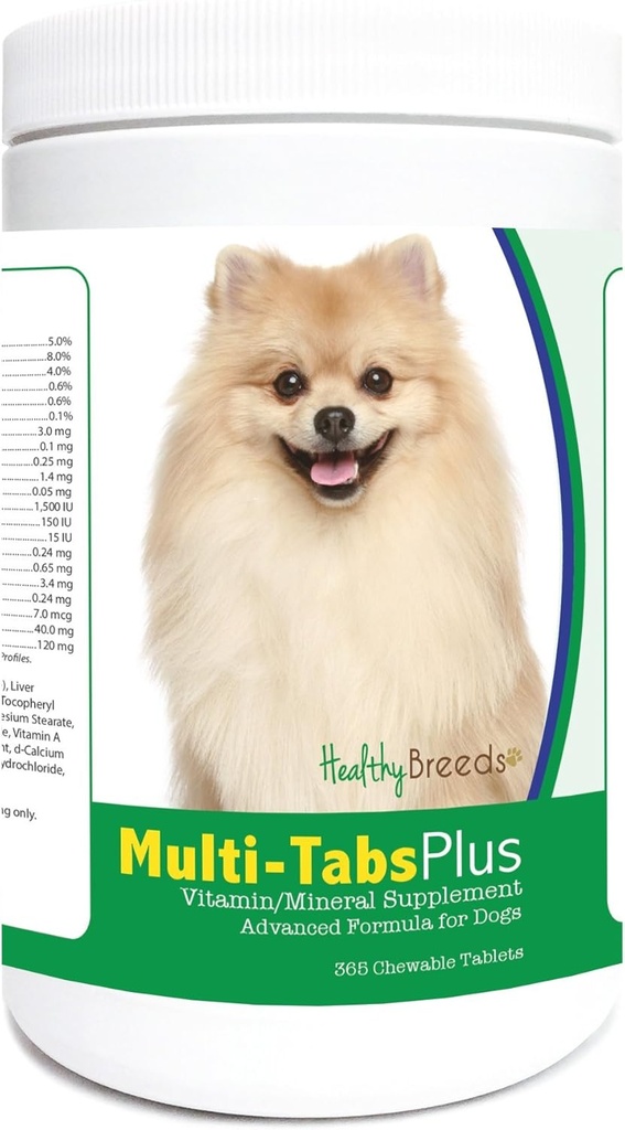 Gesunde Rassen Pomeranian Multi-Tabs Plus Kautabletten 365 Count