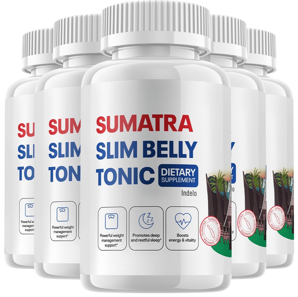 (5 Pack) Sumatra Slim Belly Tonic - Slim Belly Nahrungsergänzung, Sumatra Slim Belly All-Natural Pills, Sumatra SlimBelly Bewertungen (300 Kapseln)