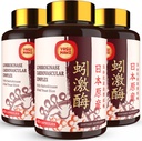 Lumbrokinase 100mg (Max Activity 1.000.000 LKU),Nattokinase 100mg-2.000 FU-Aktivität und Red Yeast Rice 300mg, Lumbrokinase Enzymes Supplement for Circulatory,Cognition,180 Capsules (Pack of 3)