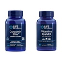 Life Extension Curcumin Elite Turmeric Extract, fördert eine gesunde entzündliche Antwort & Vitamine D und K mit Sea-Iodine, Vitamin D3, Vitamin K1 und K2
