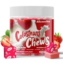 Bovine Colostrum Chews Supplement mit Probiotika für Gut Health, Bloating, Immununterstützung, Haut, Haarwachstum und Schönheit - Erdbeeren Flavor (60 Servietten)